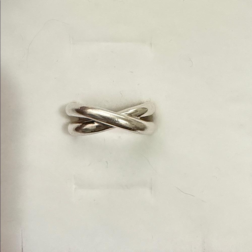 Tiffany & Co. Silver Crossover Ring